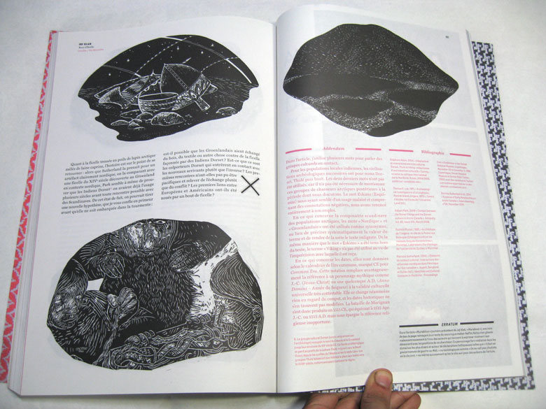 Illustrations en carte à gratter réalisées par Yann Bagot et Yacine Gouaref, dit Hyacinthus, pour la revue Jef Klak.