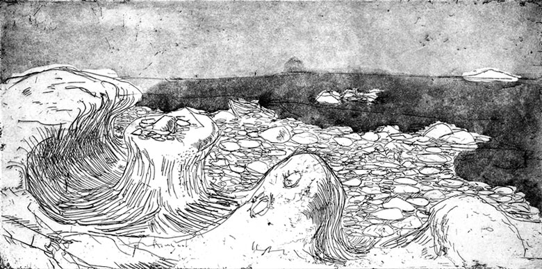 Place menant aux abysses, gravure de Hyacinthus (Yacine Gouaref)