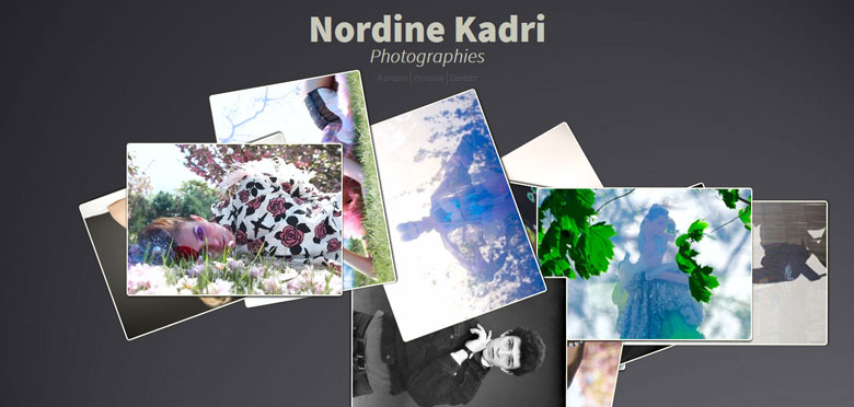 capture d’écran site internet du photographe Nordine Kadri