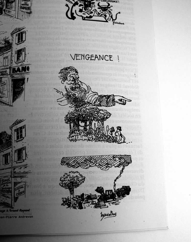 Vengeance !, graphite sur papier de Hyacinthus (Yacine Gouaref)